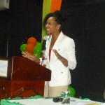 Dr. Terri Kennedy at Jamaica Customer Service Association Conference