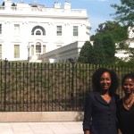 Young Global Leader Dr. Terri Kennedy and Global Shaper Grace Ali at the White House
