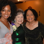 Teresa Kay-Aba Kennedy, Tao Porchon-Lynch, Janie Sykes-Kennedy at Tao's 96th birthday party