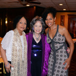 Janie Sykes-Kennedy, Tao Porchon-Lynch and Teresa Kay-Aba Kennedy at Tao's 97th birthday party